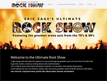 Tablet Screenshot of ericsagesultimaterockshow.com